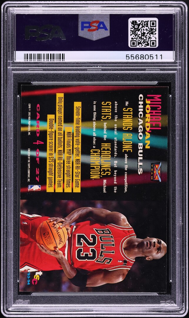 1993 Stadium Club Beam Team Michael Jordan #4 PSA 9 MINT