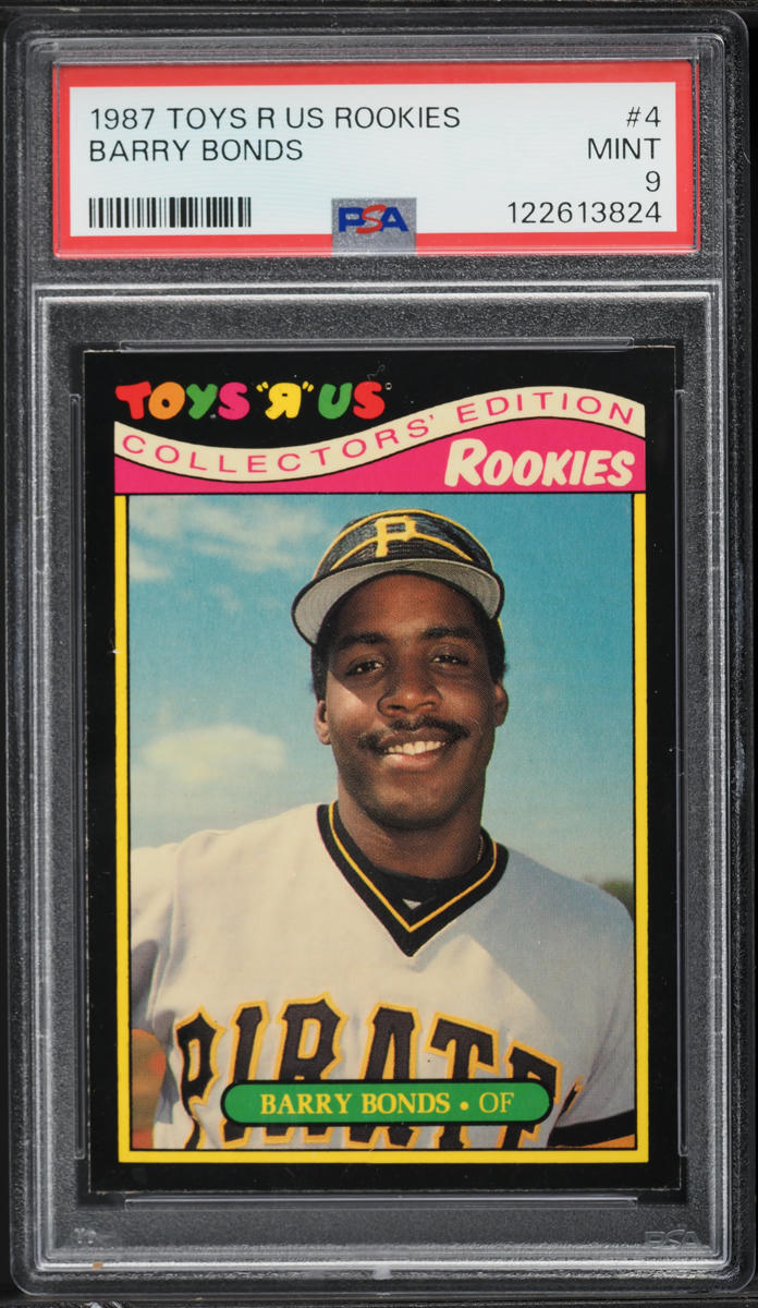 1987 Toys 'R' Us Barry Bonds ROOKIE #4 PSA 9 MINT