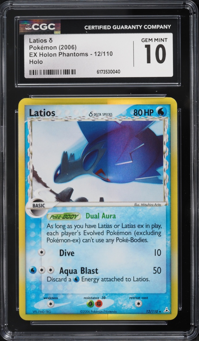 2006 Pokemon EX Holon Phantoms Holo Latios #12 CGC 10 GEM MINT