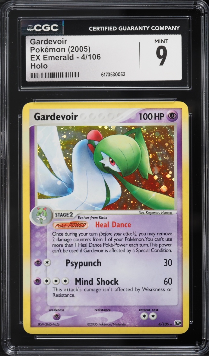 2005 Pokemon EX Emerald Holo Gardevoir #4 CGC 9 MINT