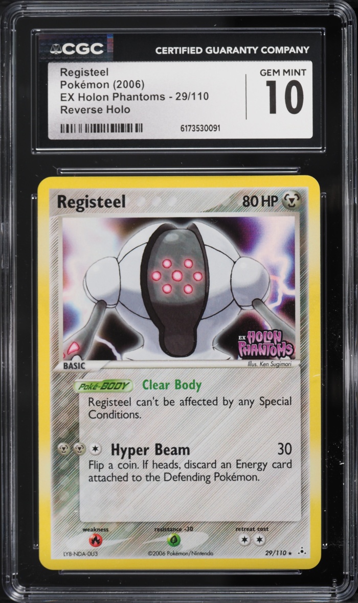 2006 Pokemon EX Holon Phantoms Reverse Holo Registeel #29 CGC 10 GEM MINT