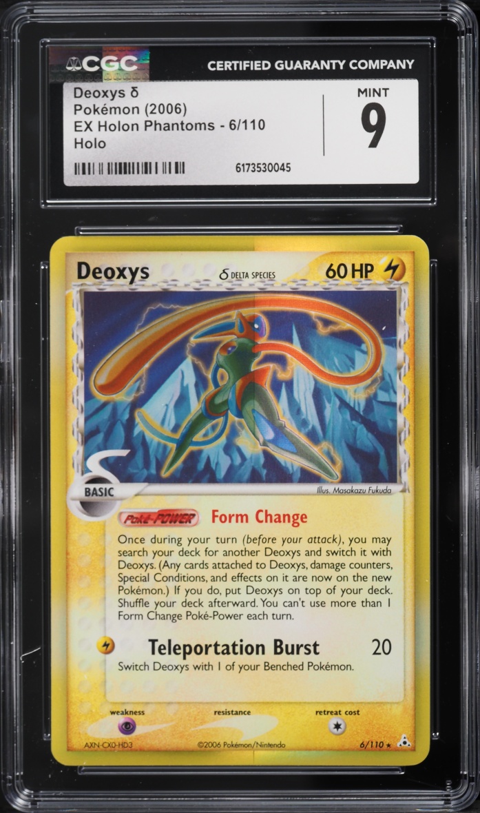 2006 Pokemon EX Holon Phantoms Holo Deoxys #6 CGC 9 MINT
