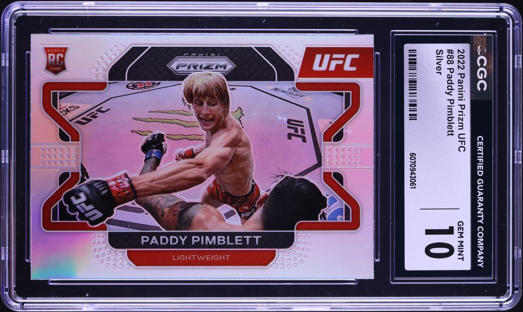 2022 Donruss UFC Holo Gold Laser Paddy Pimblett /10 #207 BGS 10