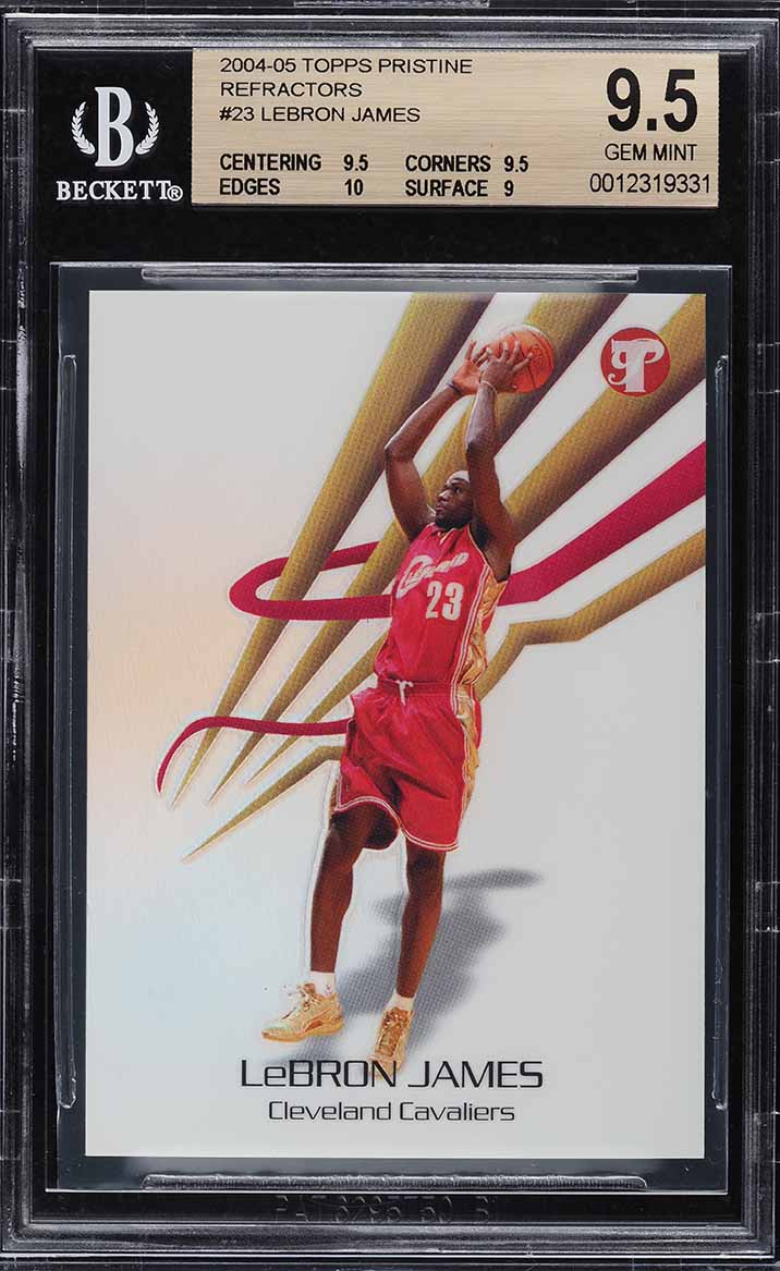 2004 eTopps Basketball Lebron James /2000 #33 PSA 9 MINT on