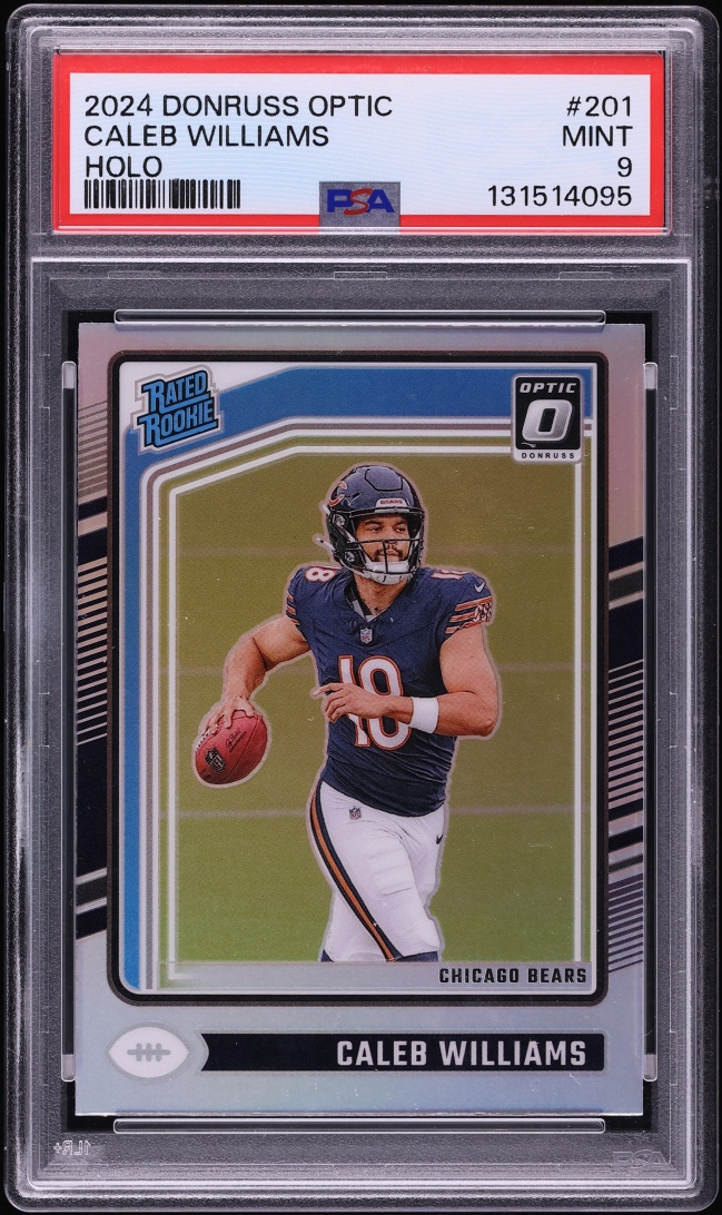 2024 Donruss Optic Holo Caleb Williams ROOKIE #201 PSA 9 MINT
