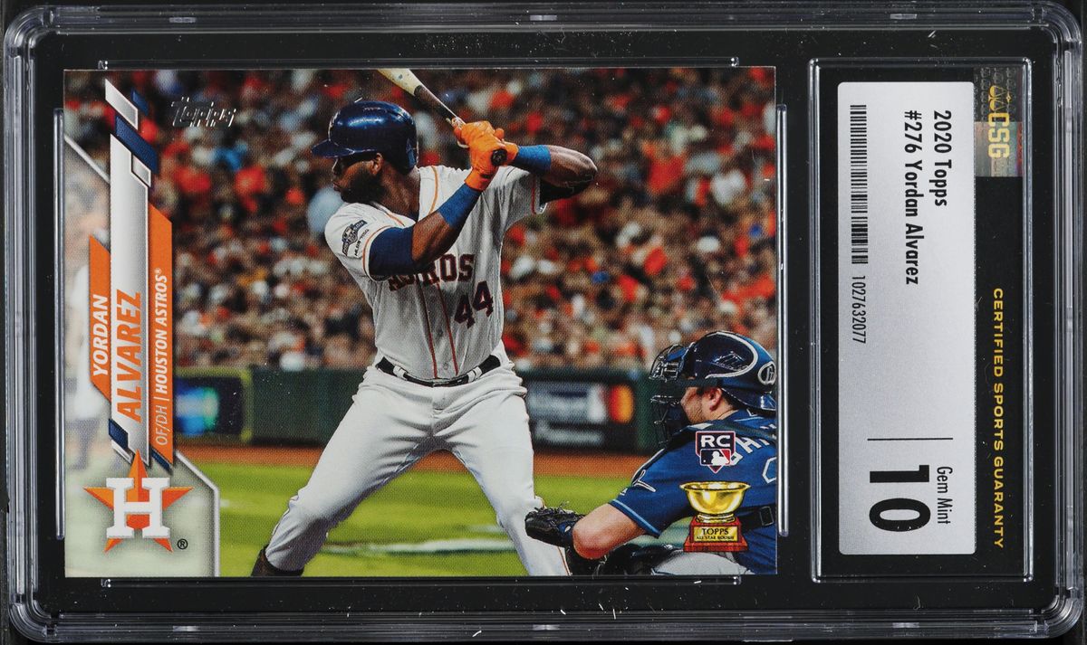 2020 Topps Yordan Alvarez ROOKIE #276 CSG 10 GEM MINT