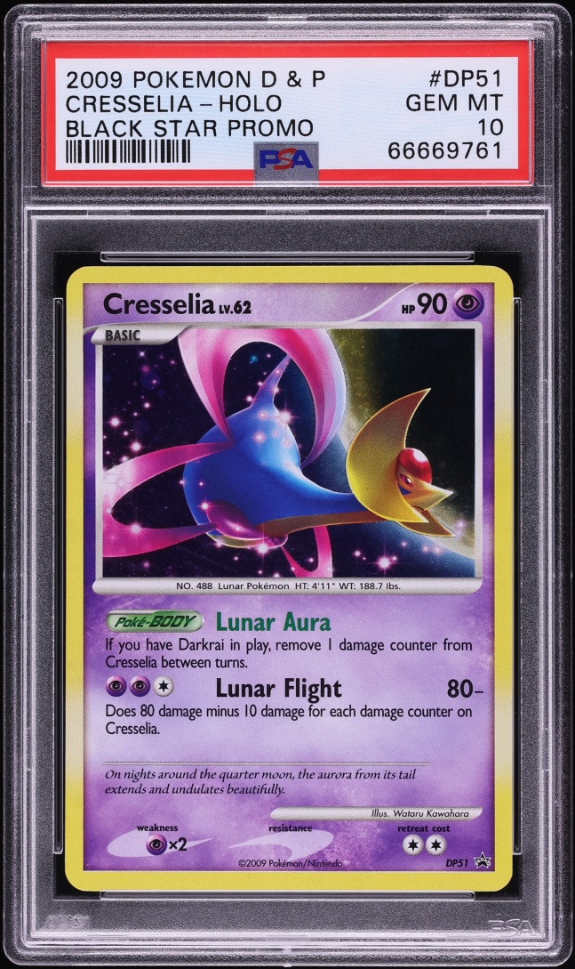 2009 Pokemon Diamond & Pearl Promo Holo Cresselia #DP51 PSA 10 GEM MINT