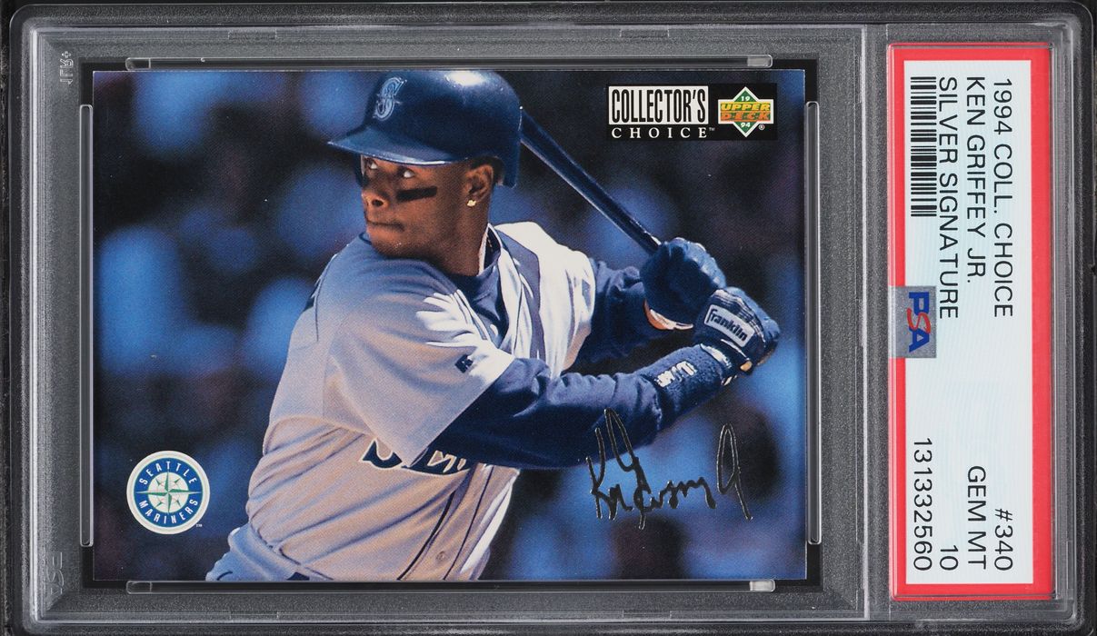 1994 Collector's Choice Silver Signature Ken Griffey Jr. #340 PSA 10 GEM MINT
