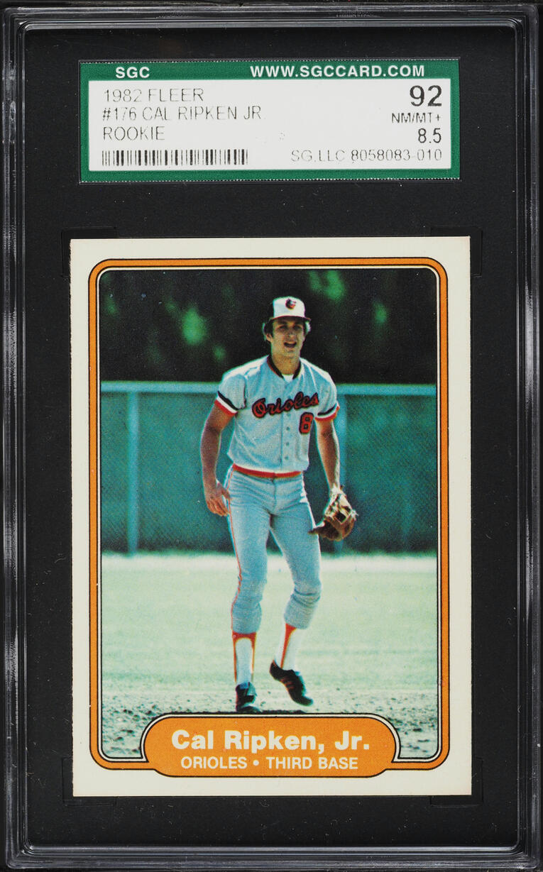 1982 Fleer Cal Ripken Jr. ROOKIE #176 SGC 8.5 NM-MT+