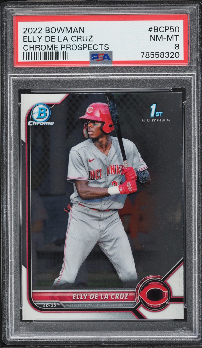 2022 Bowman Chrome Elly De La Cruz PROSPECT #BCP-50 PSA 8 NM-MT