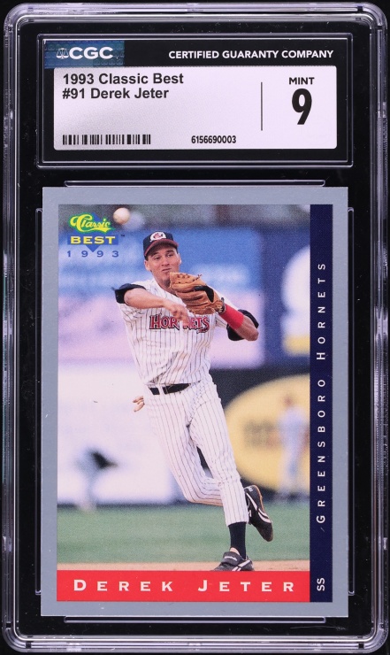 1993 Classic Best Derek Jeter ROOKIE #91 CGC 9 MINT