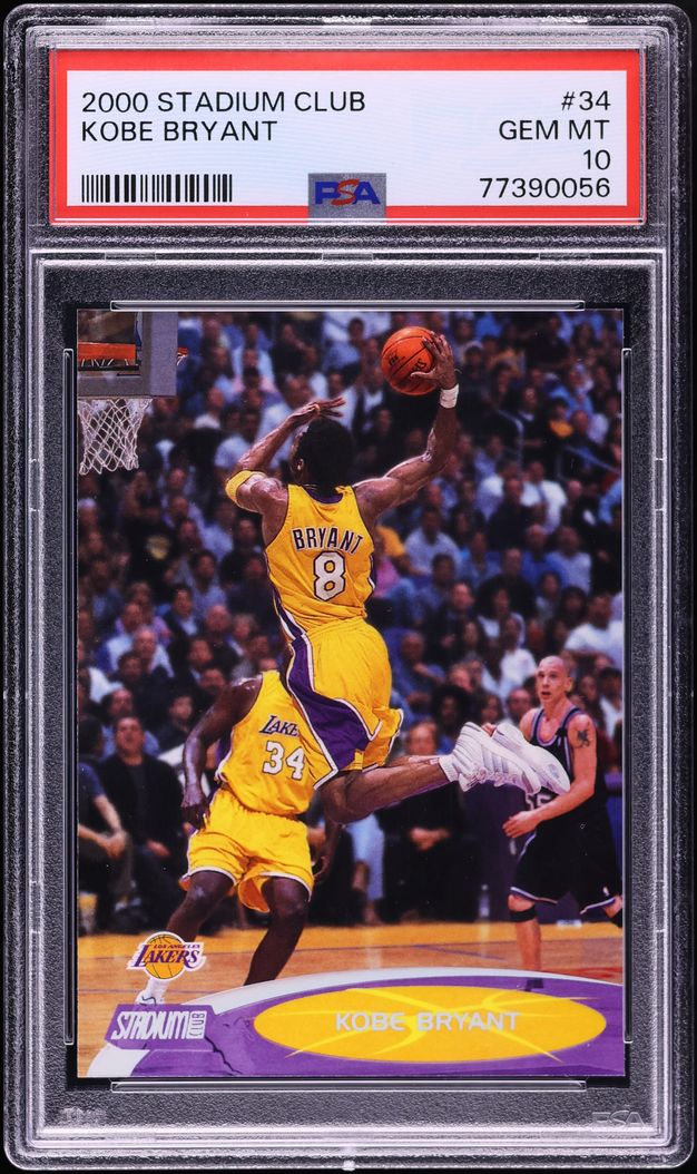 2000 Stadium Club Basketball Kobe Bryant #34 PSA 10 GEM MINT