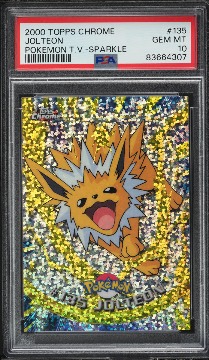 2000 Topps Chrome Pokemon Series 3 Sparkle Jolteon #135 PSA 10 GEM MINT