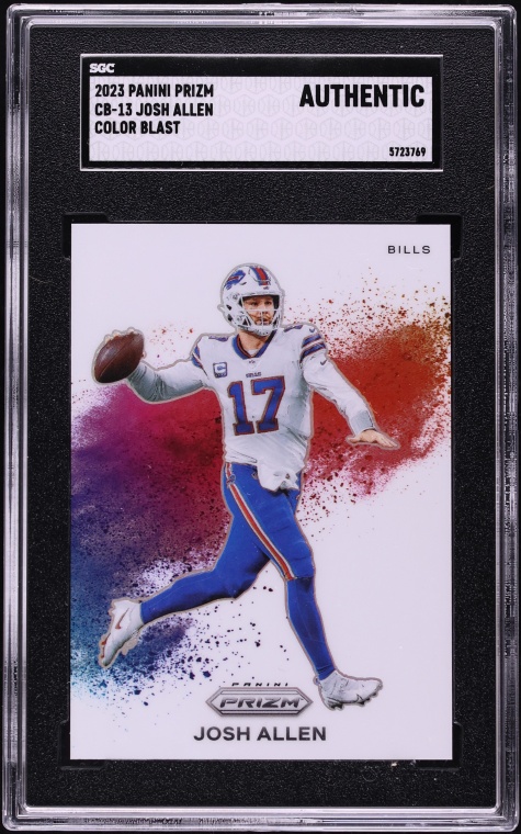 2023 Panini Prizm Color Blast Josh Allen #CB-13 SGC AUTH