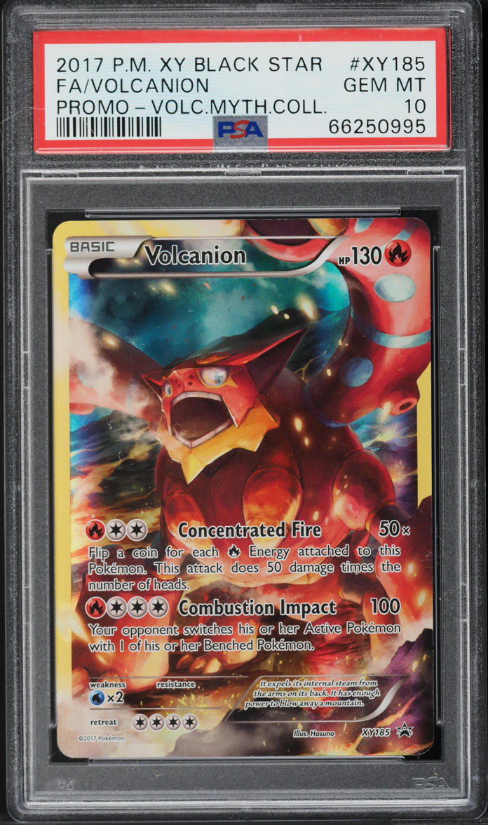 2017 Pokemon XY Black Star Promo Mythical Collection Volcanion #XY185 PSA 10 GEM MINT