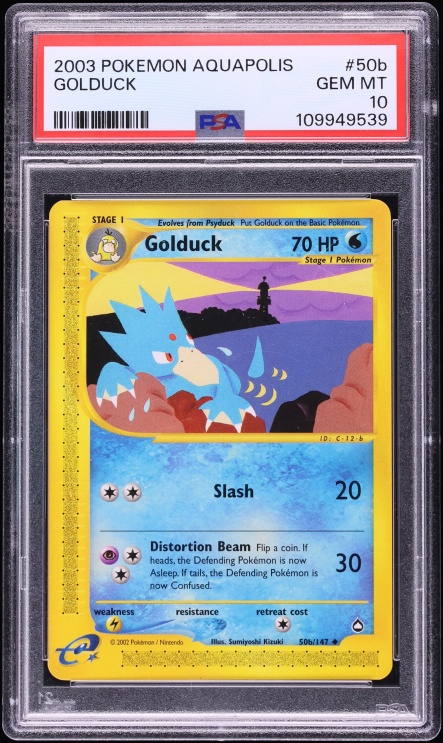 2003 Pokemon Aquapolis Golduck #50b PSA 10 GEM MINT