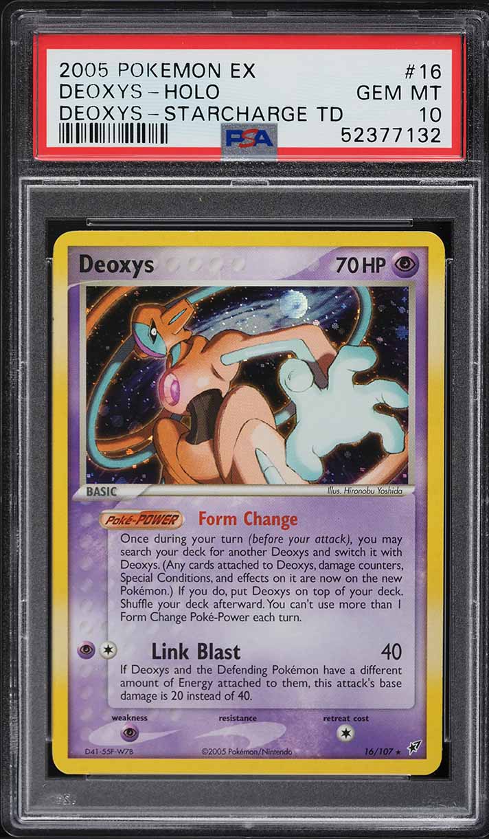 2005 Pokemon EX Deoxys Starcharge Theme Deck Holo Deoxys #16 PSA 10 GEM MINT