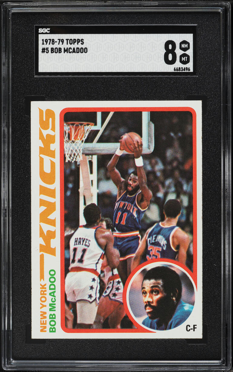 1978 Topps Basketball Bob McAdoo #5 SGC 8 NM-MT