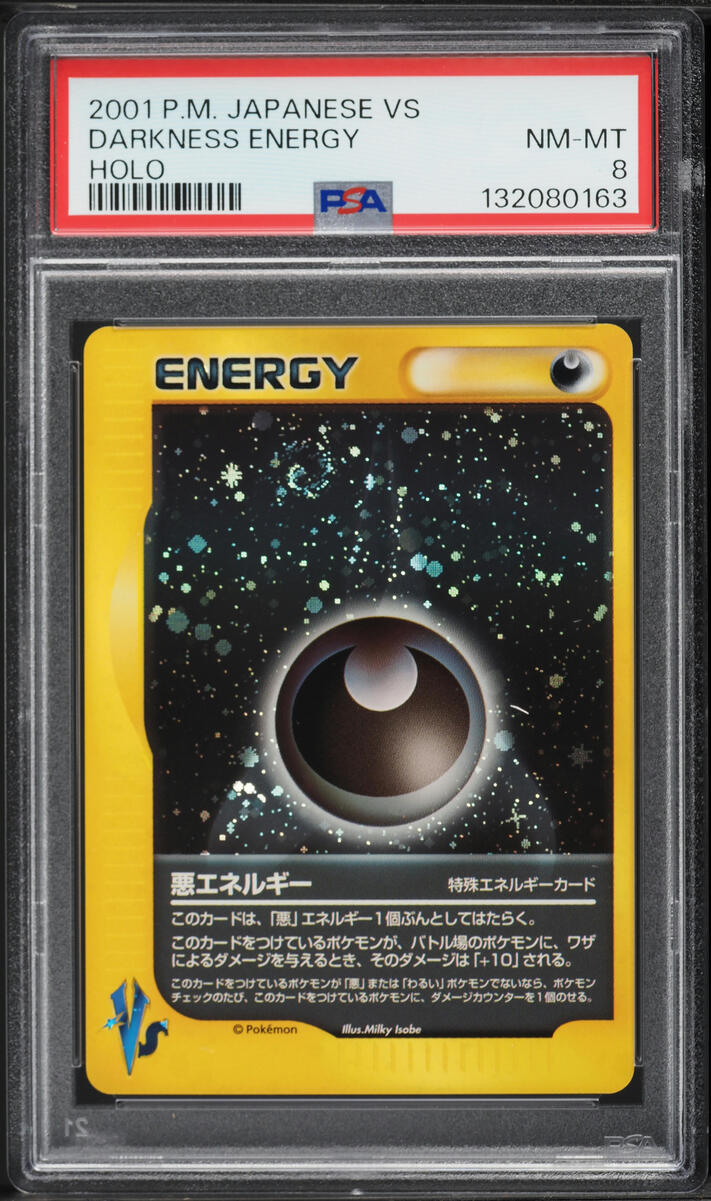 2001 Pokemon Japanese VS Holo Darkness Energy PSA 8 NM-MT