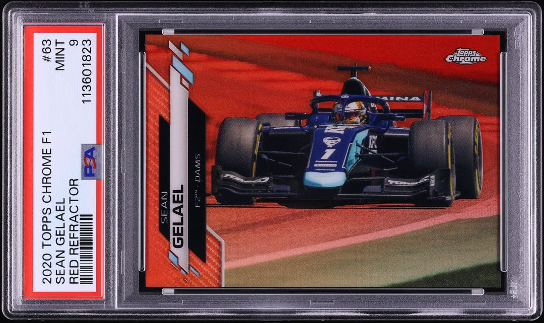2020 Topps Chrome Formula 1 Red Refractor Sean Gelael 1/5 #63 PSA 9 MINT
