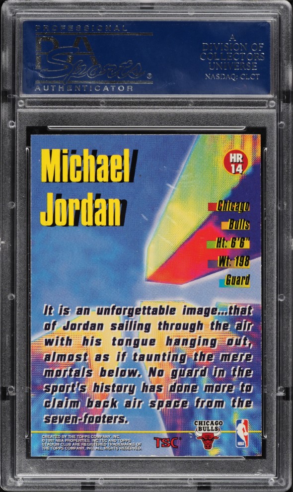 1996 Stadium Club High Risers Michael Jordan #HR14 PSA 10 GEM MINT