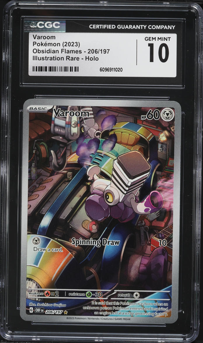 2023 Pokemon Scarlet & Violet Obsidian Flames IR Varoom #206 CGC 10 GEM MINT