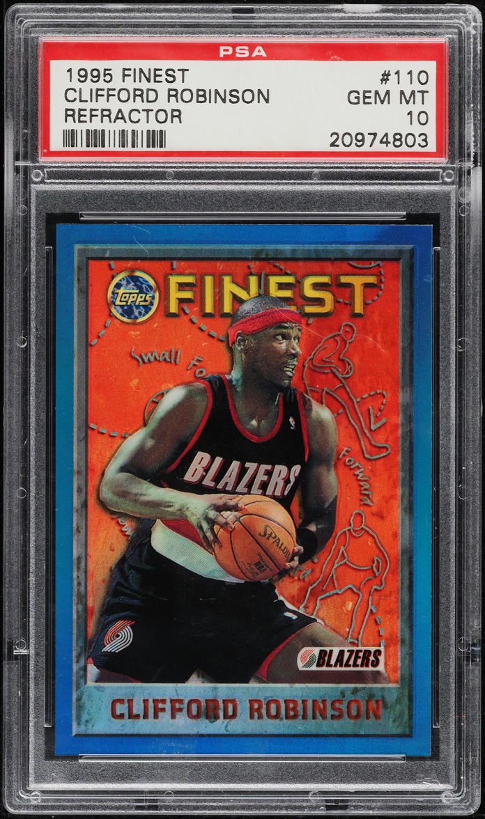 1995 Finest Refractor Clifford Robinson #110 PSA 10 GEM MINT