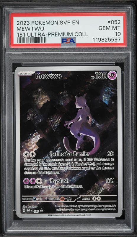 2023 Pokemon Japanese Scarlet & Violet Full Art Mewtwo #183 PSA 10