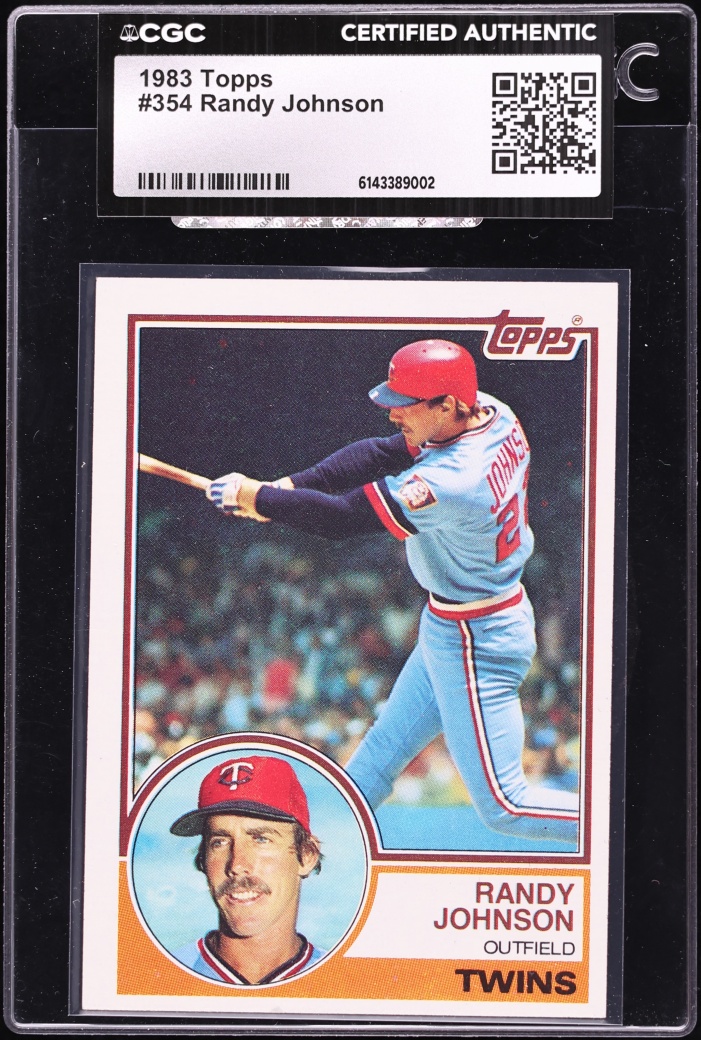 1983 Topps Randy Johnson #354 CGC AUTH