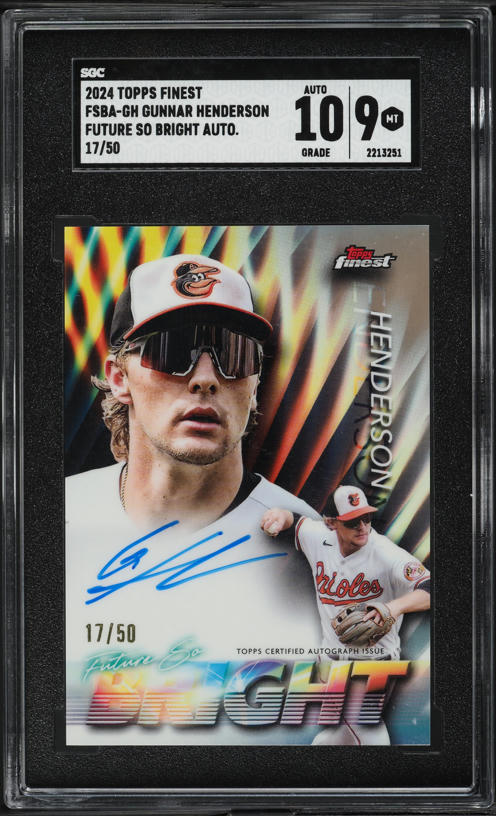 2020 Bowman Chrome Mega Box Blue Ref Gunnar Henderson ROOKIE AUTO