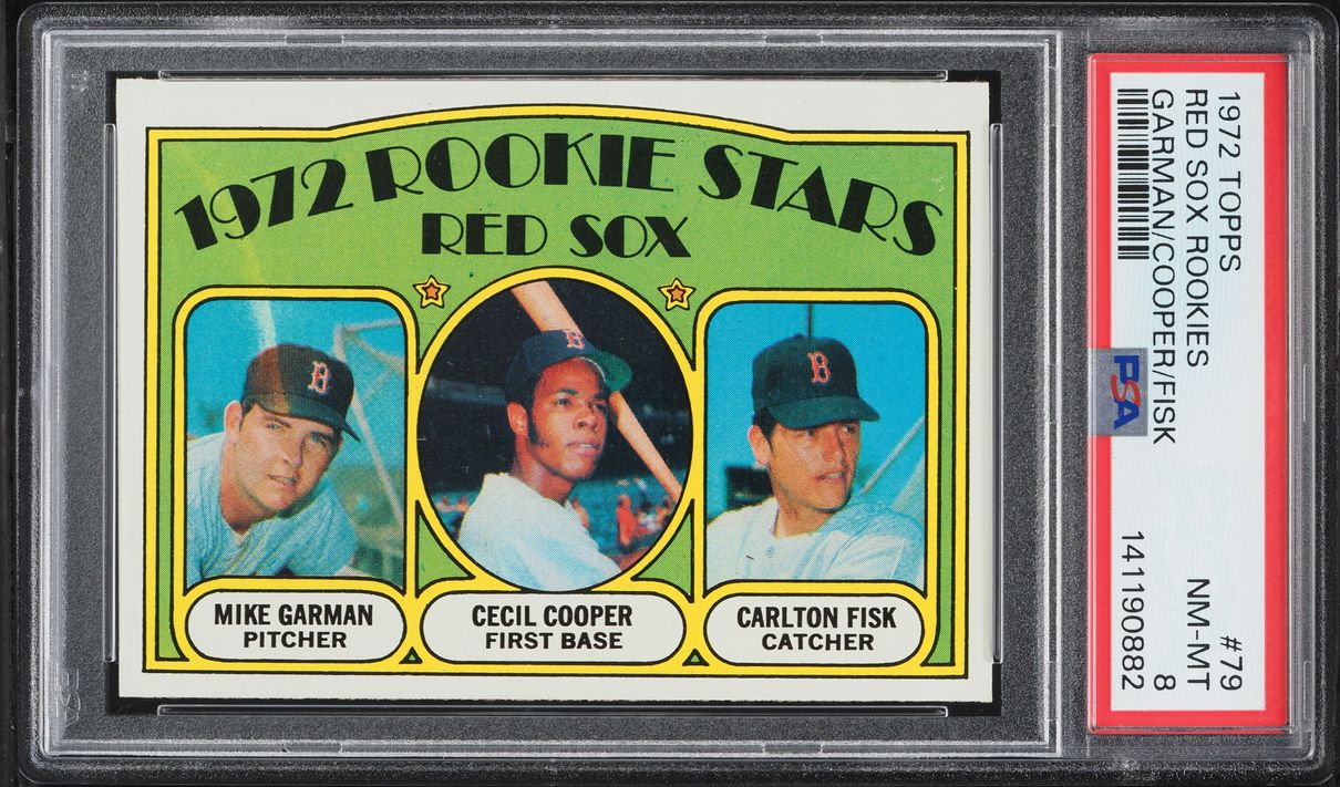 1972 Topps Carlton Fisk ROOKIE #79 PSA 8 NM-MT