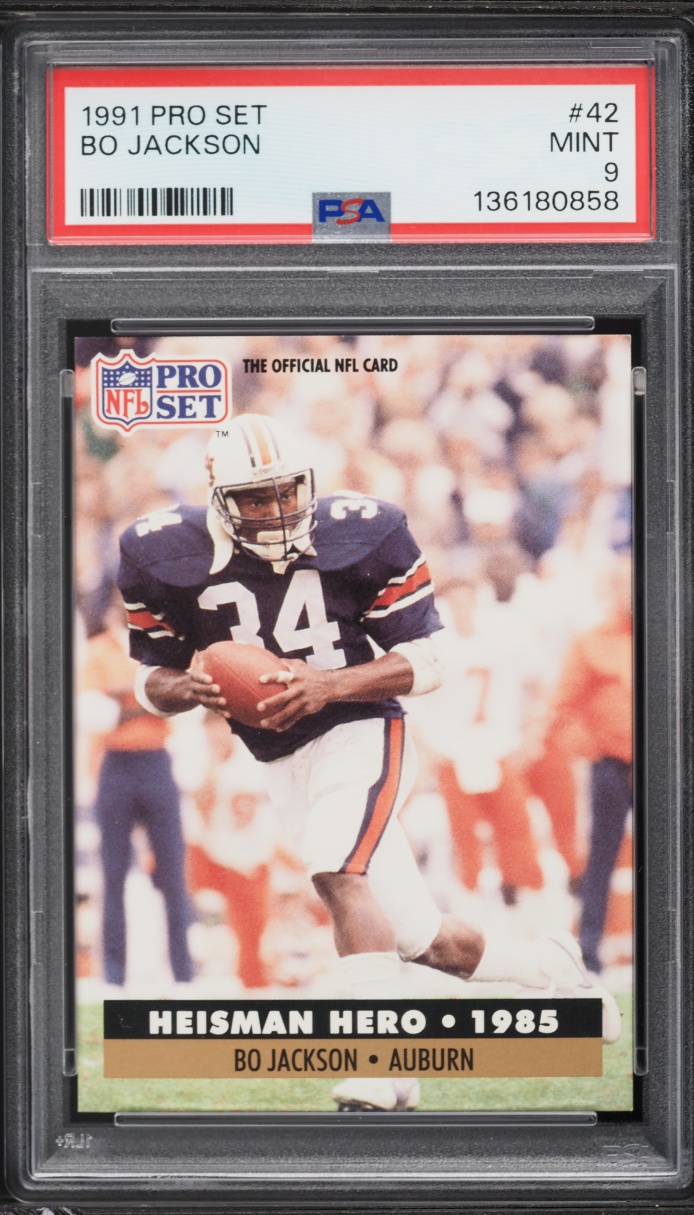 1991 Pro Set Football Bo Jackson #42 PSA 9 MINT