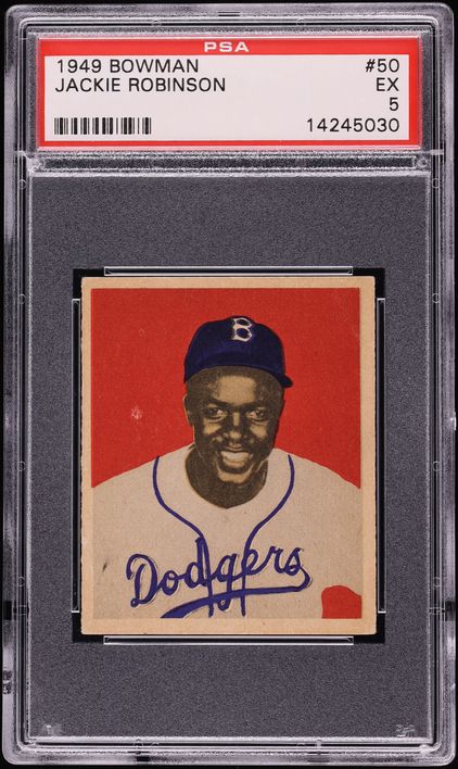 1949 Bowman Jackie Robinson ROOKIE #50 PSA 5 EX