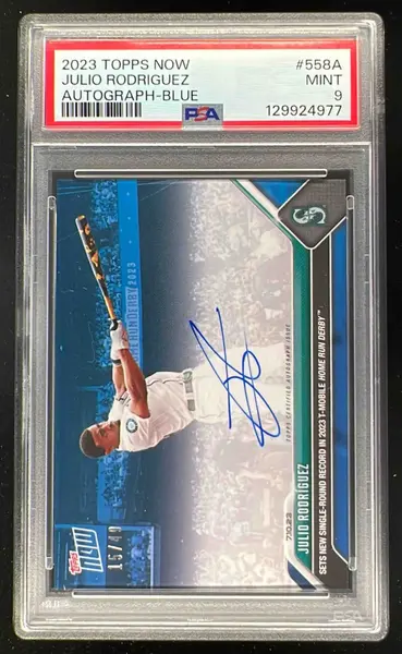 2023 Topps Heritage Julio Rodriguez AUTO #18 BAS BGS AUTH on