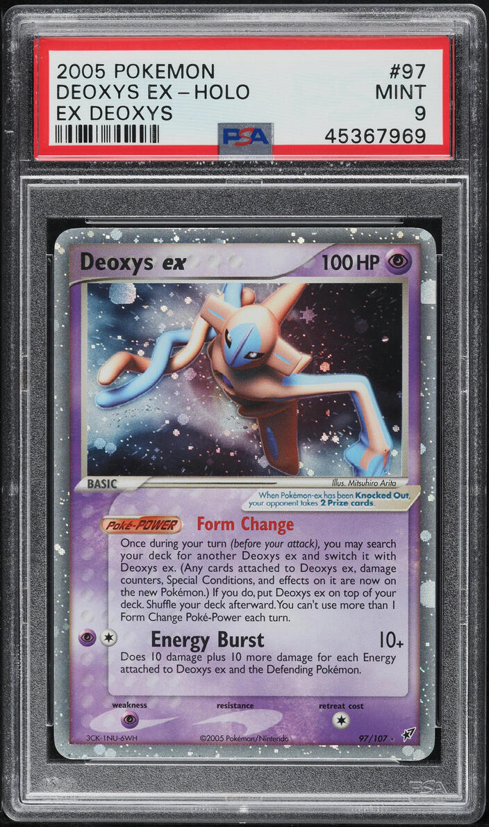 2005 Pokemon EX Deoxys Holo Deoxys ex #97 PSA 9 MINT