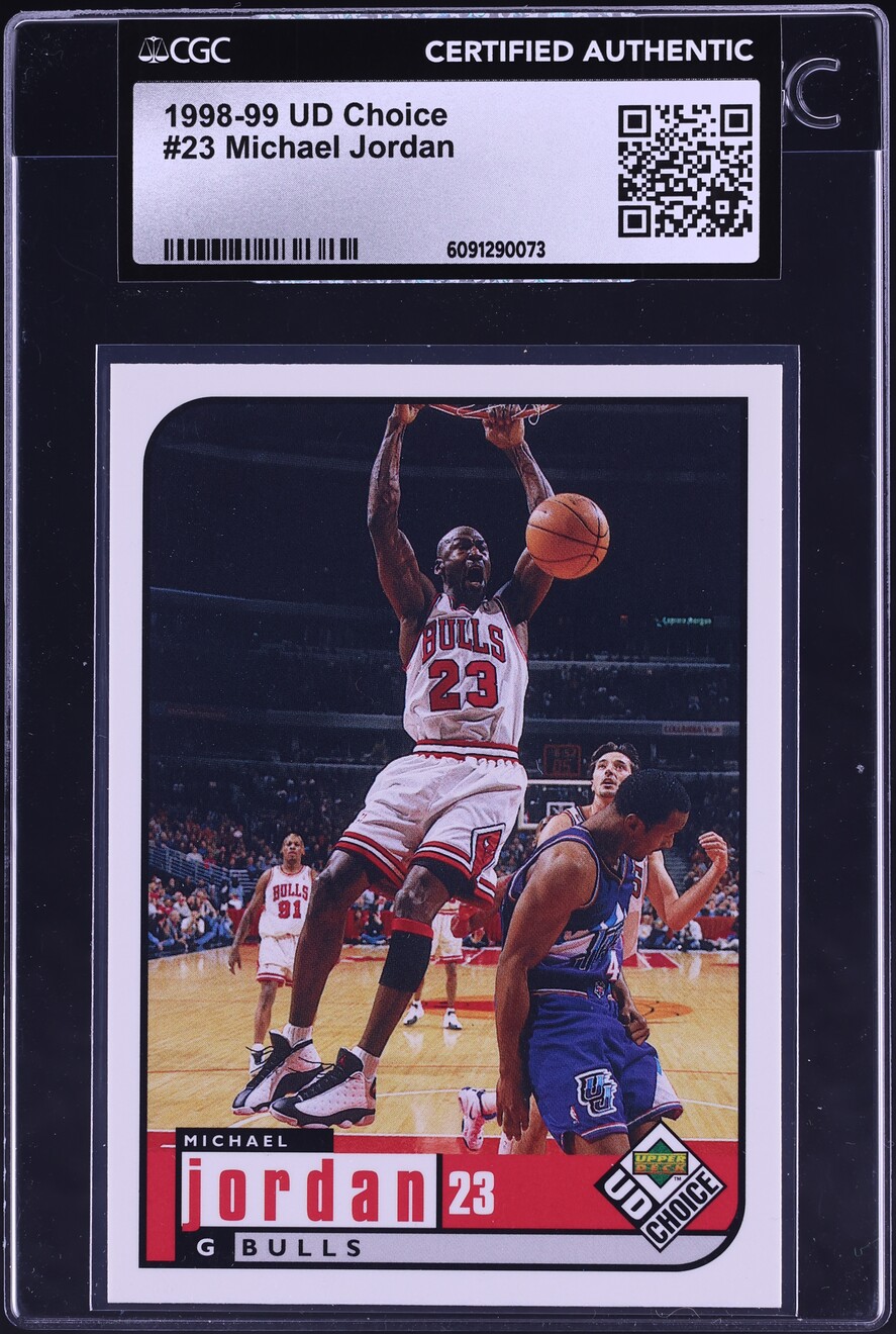 1998 Upper Deck Choice Michael Jordan #23 CGC AUTH