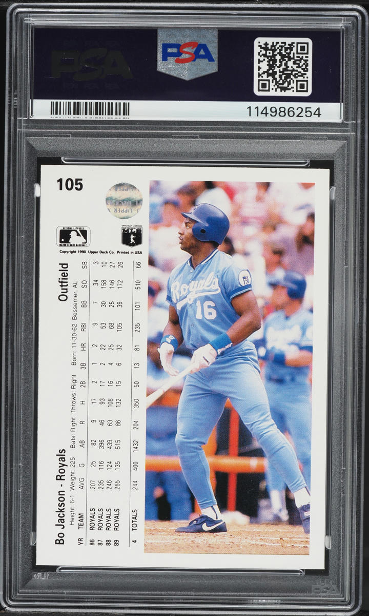 1990 Upper Deck Bo Jackson #105 PSA 10 GEM MINT