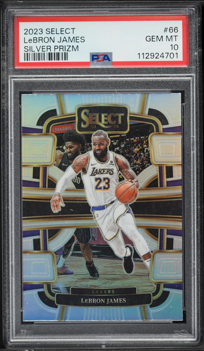 2023 Select Concourse Silver Prizm LeBron James #66 PSA 10 GEM MINT