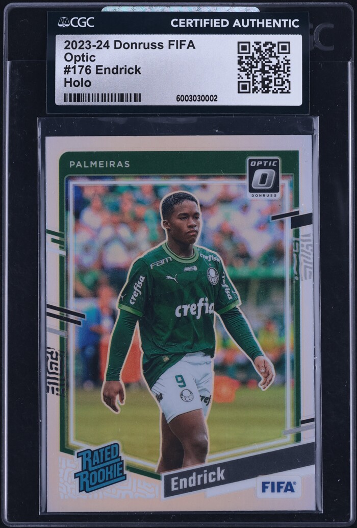 2023 Donruss Optic FIFA Holo Endrick ROOKIE #176 CGC AUTH on Fanatics ...