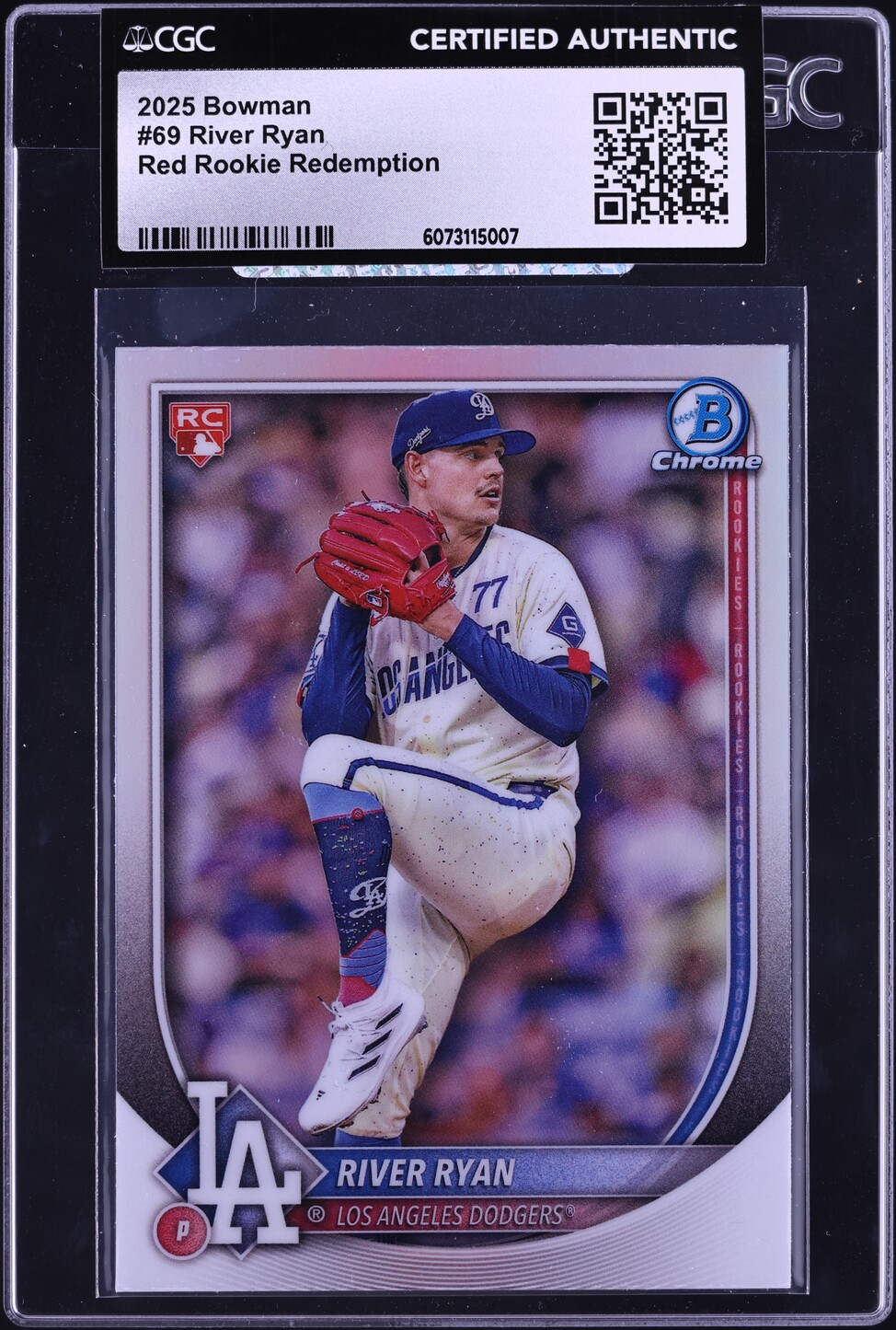 2025 Bowman Red Rookie Redemption River Ryan ROOKIE #69 CGC AUTH on ...