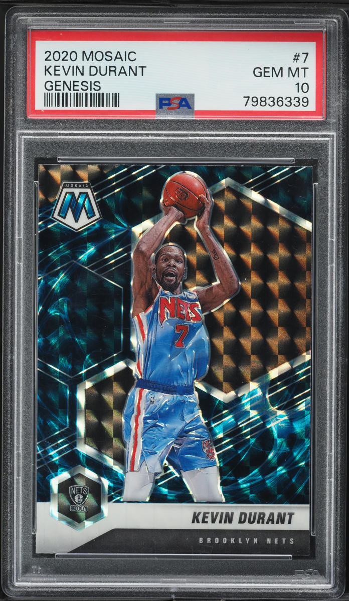 2020 Panini Mosaic Genesis Kevin Durant #7 PSA 10 GEM MINT