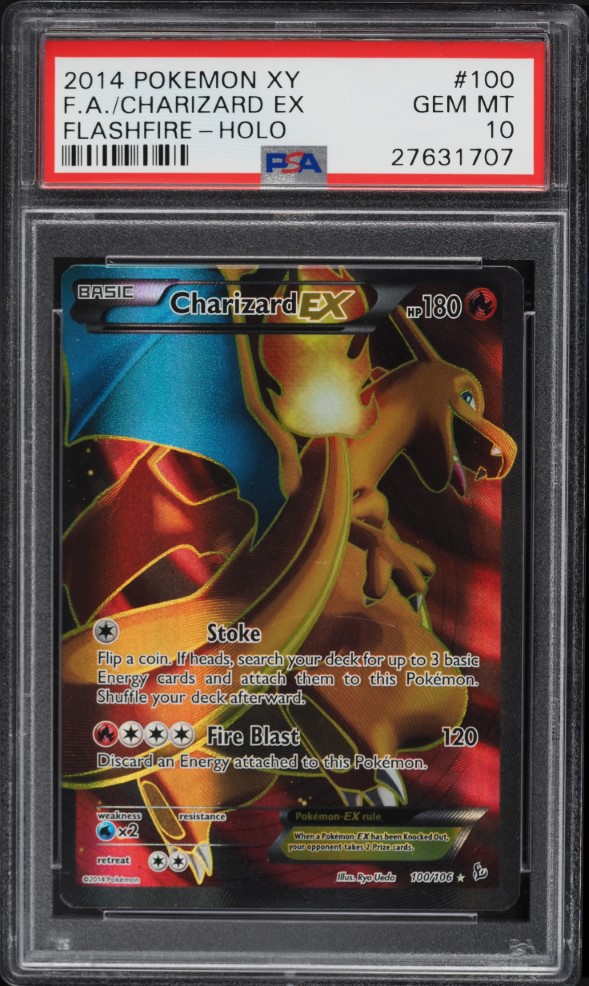 2014 Pokemon XY Flashfire Full Art Holo Charizard EX #100 PSA 10 GEM MINT