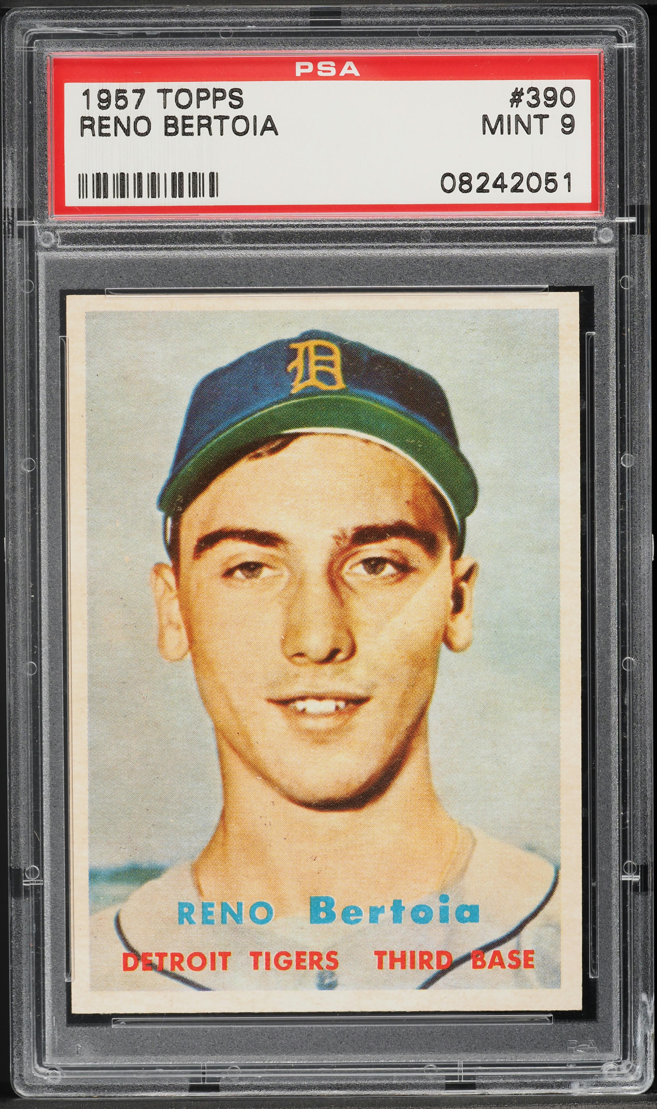 1957 Topps Reno Bertoia #390 PSA 9 MINT