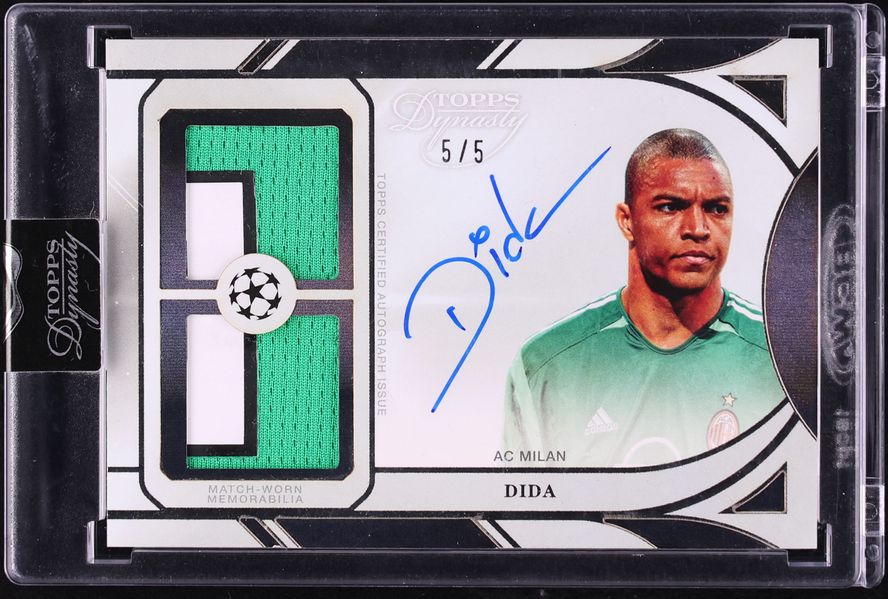2024 Topps Dynasty UEFA Club Competitions Dual Black Dida PATCH AUTO 5/5 #ADRL-D
