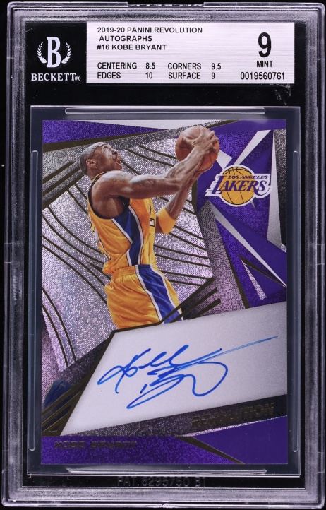 2019 Panini Revolution Kobe Bryant AUTO #AG-KBR BGS 9 MINT