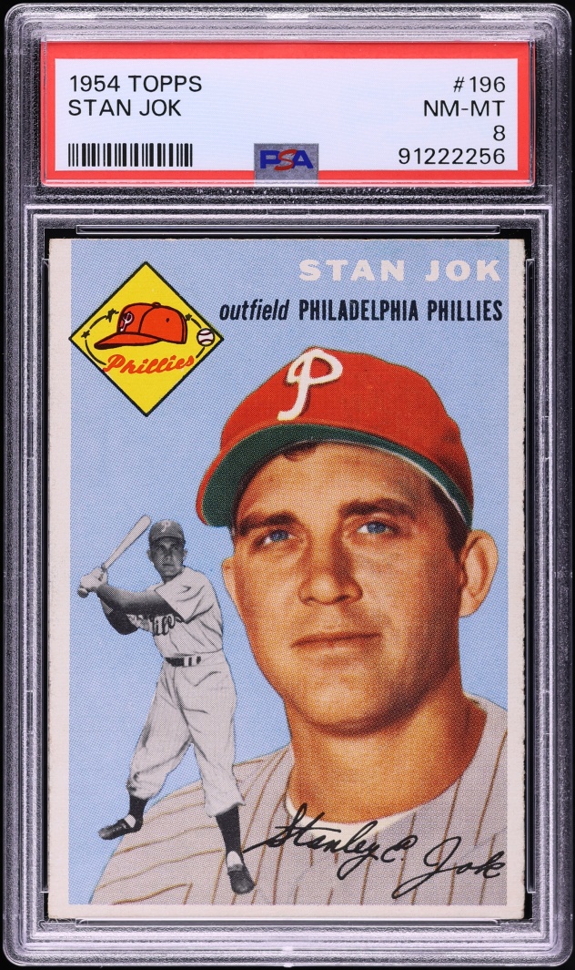 1954 Topps Stan Jok #196 PSA 8 NM-MT