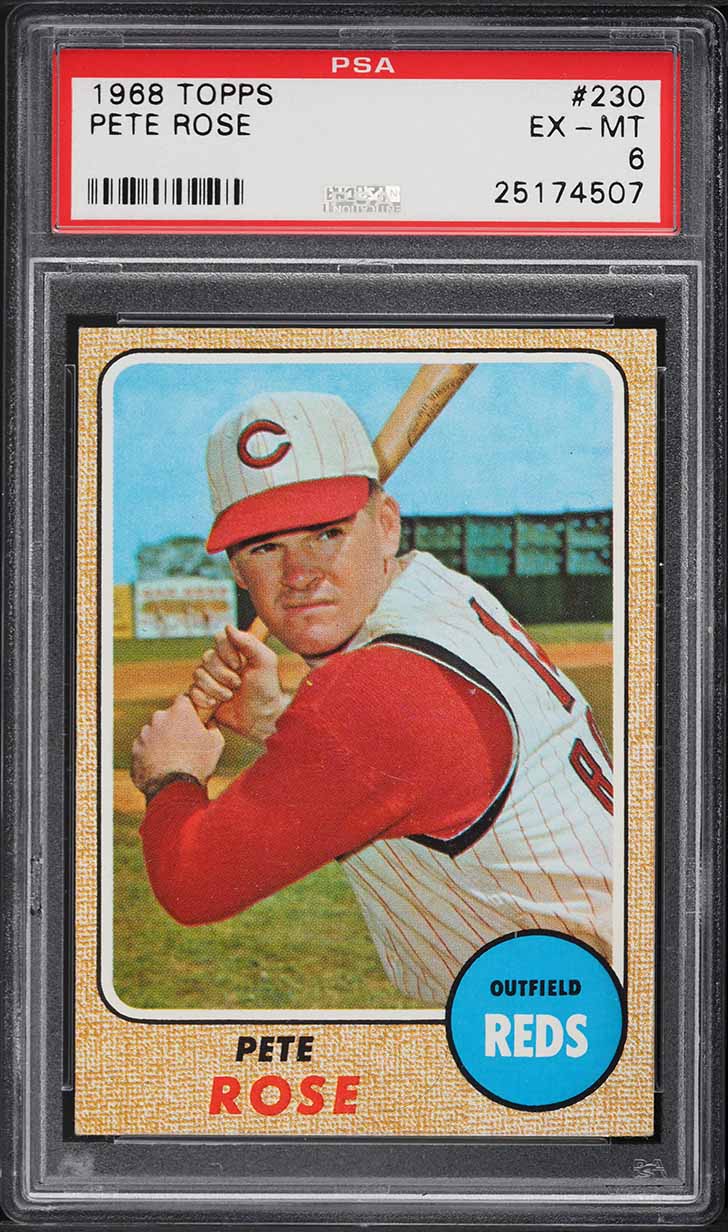 1968 Topps Pete Rose #230 PSA 6 EXMT