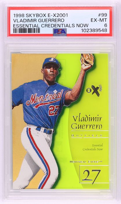 1998 Skybox E-X2001 Essential Credentials Now Vladimir Guerrero /99 #99 PSA 6 EXMT - Photo 1