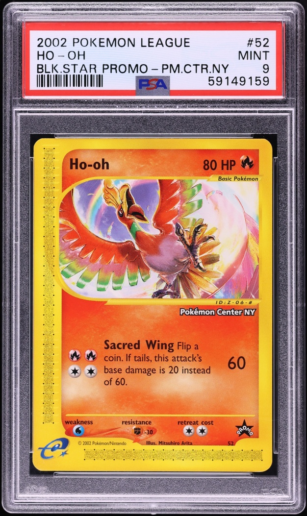 2002 Pokemon Promo Center New York Ho-Oh #52 PSA 9 MINT