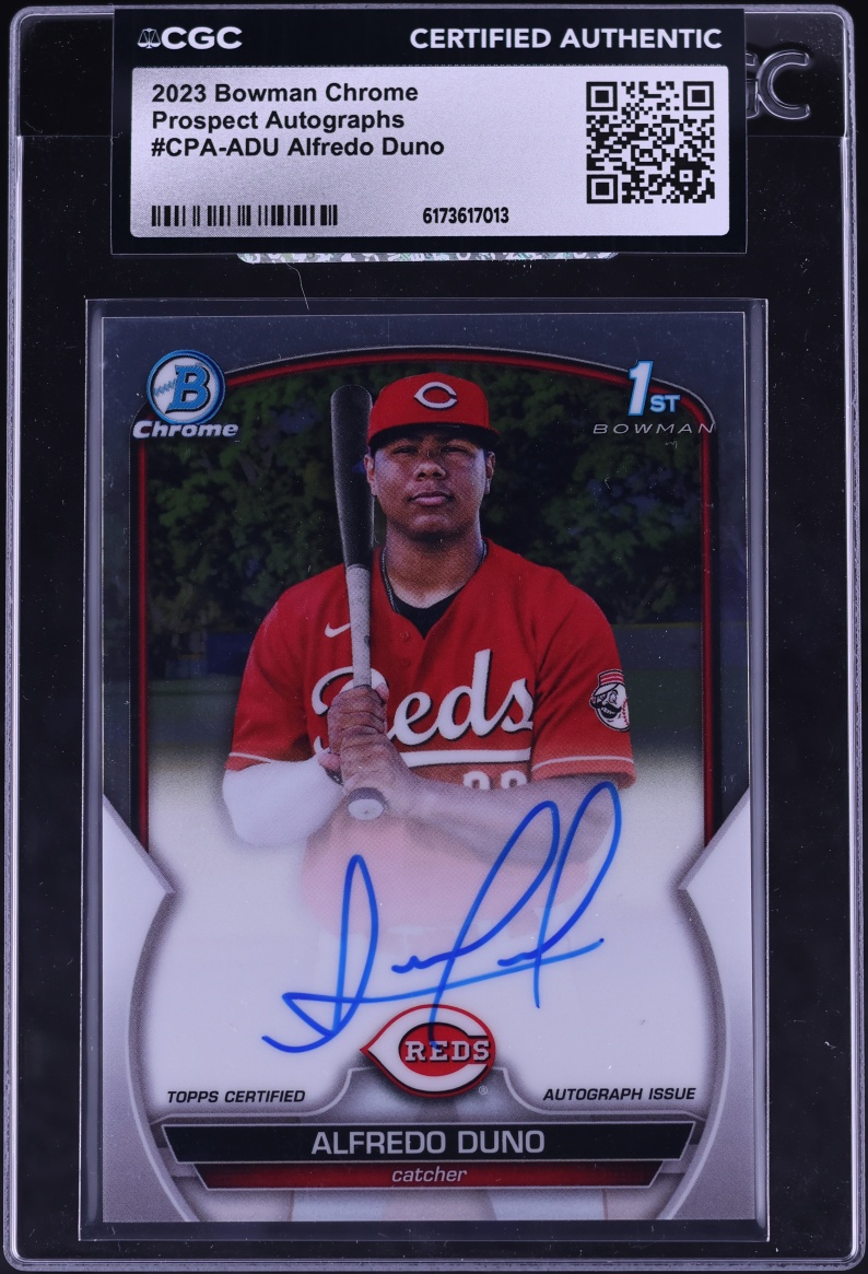 2023 Bowman Chrome Alfredo Duno PROSPECT AUTO #CPA-ADU CGC AUTH